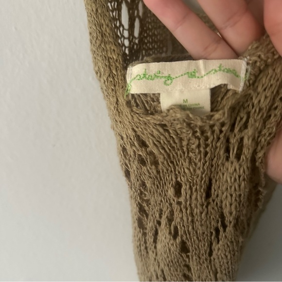 Urban Outfitters Starring at Stars Crochet Knit Bohemian Weatern Lace Tank M - Picture 8 of 9